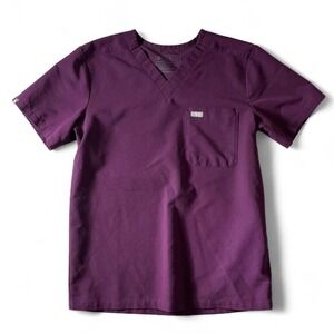 FIGS Technical Collection‎ Scrub Top Medical Nurse Plum Small
